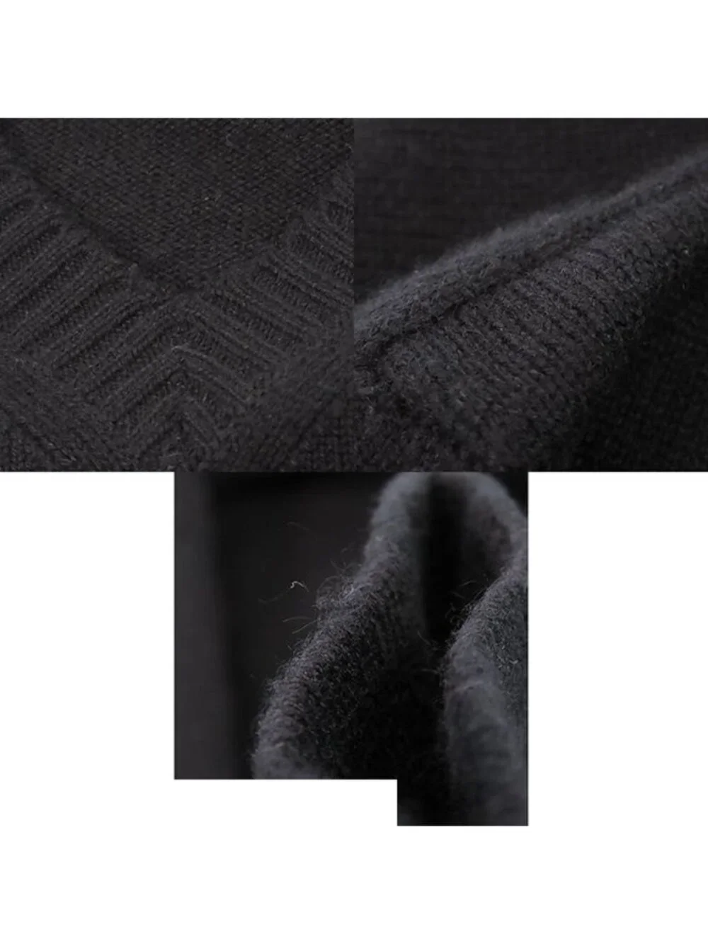 Chanel Knit Dress Black Cashmere Three Quarter Sleeve CC Logo Coco Buttons 36